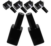 VICASKY 6 pièces Lot de Flacons Verre pour à Ongles avec Pinceau Rechargeables Anti-fuite Adaptés Gel Polish et Rangement Professionnel