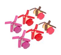 VICASKY 6 Pièces Lot de Mini Moulins à Vent Colorés pour Jardin Miniature Décor Résine pour Micro-Paysage Ornements Mignons pour Gâteau et Terrarium DIY