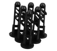 VICASKY 6 pièces Lot Goupilles Charnière Plastique pour Couvercle Poubelle à roulettes Accessoires Nylon Durables pour Bac Ordures Extérieur Réparation Couvercle Poubelle Roulante Usage