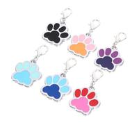 VICASKY 6 pièces Médaille Identification Animaux Métal de Zinc avec Gravure Claire pour Colliers Chiens Accessoires Pendentifs Pet Pendentif 6PCS Modèles Variés
