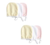 VICASKY 6 pièces Microfiber Makeup Removal Pads Réutilisables Doux et Écologiques pour Soins Visage Éponge Lavable pour Démaquillage et Nettoyage Facial Couleur Couleur Aléatoire