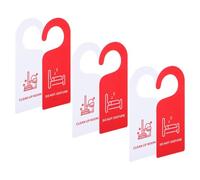 VICASKY 6 Pièces Panneau de Porte Double Face pour Chambre D'hôtel en PVC | Lecture Claire, Communication Nette, Style Minimaliste Moderne, Usage Hôtel et Club, Format Simple et Élégant
