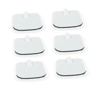 VICASKY 6 pièces Patch Carré Autocollant Électrodes de Soins Gel Conductrices Autocollantes et Réutilisables pour Unités de Massage Électrique