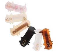 VICASKY 6 Pièces Pince à Cheveux Chat Mignon Barrette Acétate De Cellulose Pinces à Cheveux Et Longs Pour Filles Et Femmes Amoureuses Des Chats