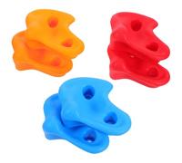 VICASKY 6 pièces Prises Escalade Garçon Fille Mur Escalade Extérieur Intérieur Prises Solides Multicolores PP Épais Stables Faciles à Installer pour Aire de Jeux et Exercices