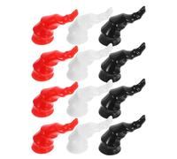 VICASKY 6 Pinces à Cheveux de Démon pour Création DIY Accessoires Cosplay Halloween Barrettes Artisanales Noires Rouges et Blanches