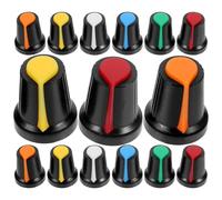VICASKY 60 Boutons de Potentiomètre pour Guitare Électrique en Plastique, Faciles à Installer Utiliser, Assortiment de 6 Couleurs Différentes, Pack de 60 Pièces pour Accessoires de