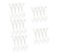 VICASKY 60 Pièces Clips de Fixation Plastique pour Accessoires de Piscine Compatible Écumoire Brosse et Râteau Résistants et Durables pour Poignée de Nettoyage