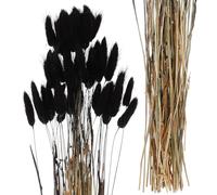 VICASKY 60 Pièces d'herbe de Queue de Lapin Séchée Noire pour Décoration Mariage Naturelle et Polyvalente, Accessoire Floral Maison Photographie