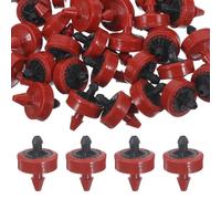 VICASKY 60 Pièces Goutteur Plastique Rouge D'irrigation Automatique pour Résistant aux Intempéries Débit Faible Jeunes Plants et Fruitiers pour Arrosage Extérieur