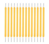 VICASKY 60 Pièces Kit de Réparation pour Éclairage LED à Filament, 3v 38 | Jaune 2700k, Longueur de Filament 1,57 Pouce, Pieds Soudés Nickelés, Usage Intérieur Décoratif