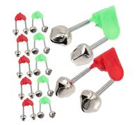 VICASKY 60 pièces Lot de Clochettes Alerte pour Canne à Double Cloche Portable avec Clip Indicateur Sonore pour Matériel de Eau Douce et Salée Installation Rapide