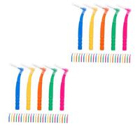 VICASKY 60pièces Brossettes Interdentaires Manuelles Outils De Nettoyage Bucal Pour Dents Pour Appareils Orthodontiques Wisdom Teeth