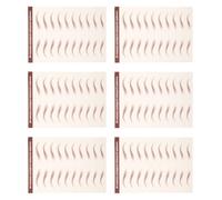 VICASKY 6feuilles Autocollants Pour Sourcils Repositionnables Imperméables Stickers Adhésifs Temporaires Simulateurs De Sourcils Naturels Pour Maquillage Féminin