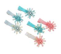 VICASKY 6pièces Barrette Fille Accessoires Cheveux Flocon De Chic Et Pratique Pour Fêtes Et Photographies