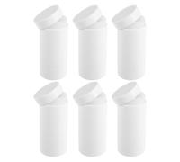 VICASKY 6pièces Contenants de Déodorant Vides Plastique Applicateurs Rotatifs de Contenant Réutilisable pour Stick Crème ou Onguent Maison pour Voyages