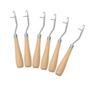 VICASKY 6pièces Crochet pour Locks Cheveux Outil De Tissage pour Cheveux Et Fabrication De Tapis Outils De Réparation pour Débutants Aiguille à Crochet pour Dreadlocks