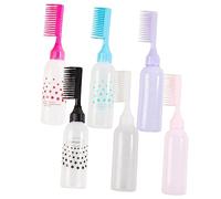 VICASKY 6pièces Flacon Applicateur Peigne pour Racines Flacon pour Cheveux Outil de Coiffure pour Salon de Coiffure
