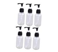 VICASKY 6pièces Flacon Émission Rechargeable à Pompe Plastique Pet Flacon De Sous-emballage Pour Gel Douche Lotion Crème