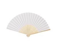 VICASKY 6pièces Lot De Éventails Pliants Vierges Blancs Style Chinois Pour Loisirs Créatifs Garçon Fille Et Peinture Soi-même