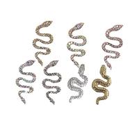 VICASKY 7 Pièces Décorations Ongles Serpent Vintage Manucure Accessoires Brillant pour Nail Art
