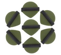 VICASKY 7 Pièces Éponge Maquillage Humides et Sèches Éponge de Fond de Teint Couleur Vert Matcha Lavable Application Facile pour Maquillage de Base
