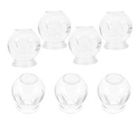 VICASKY 7 pièces Lot de Ventouses Verre Épaisses pour Thérapie par Cupping Sous Vide Kit de Massage Chinois à Forte Aspiration pour Corps Accessoires de Soins Traditionnels