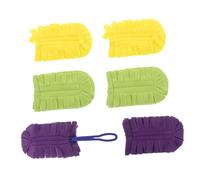 VICASKY 7 pièces Recharges Plumeau Réutilisables avec Poignée Lingettes Serpillière Multi-surfaces pour Dépoussiérage Sec et Humide Nettoyage Mur Plafond Ventilateur Parquet Fenêtre