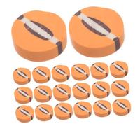 VICASKY 70 Pièces Lot de Gommes Mini Football Orange Noir Blanc pour Garçon Fille Effaceurs Ludiques pour Fête à Thème Sport Accessoires Scolaires et Récompenses Éducatives