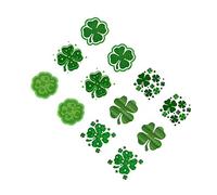 VICASKY 72pièces Autocollants Temporaires Saint-patrick Décoratifs Fête Autocollants Trèfles Verts Pour Événements Festifs Et Party