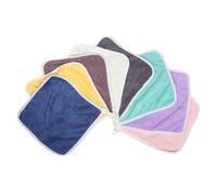 VICASKY 8 Pcs Serviettes de Toilette pour Garçon et Filles en Éponge de Corail Douce avec Boucle Suspendue pour Bain Cuisine pour -nés et Bébés Style Aléatoire