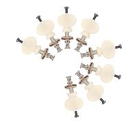 VICASKY 8 Pièces Chevilles de Ukulélé Tiges pour Poignées Rondes Confortables Accessoires Universels pour Modèles Folk et Soprano