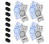 VICASKY 8 Pièces Clips de Boucle de Lunettes de Natation Attaches à Libération Rapide pour Réparation et Remplacement Accessoires Ajustables pour Bracelets de Lunettes de Natation