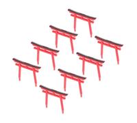 VICASKY 8 Pièces Décor Aquarium Modèle Porte Sanctuaire Shinto Ornement Micro Accessoire pour Aquarium et Bocal à Poissons Décoration Délicate et Élégante