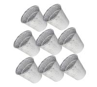 VICASKY 8 pièces Doublures Seau à Graisse Aluminium Jetables Résistantes Haute Température Profondes et Portables pour Barbecue et Cuisson Extérieure