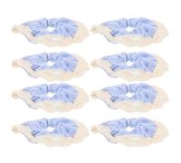 VICASKY 8 pièces Elastic Lace Hair Ties For Women Oversized Boho Ponytail Holders Soft Comfortable Scrunchies For Thick Long Hair Styling Accessories