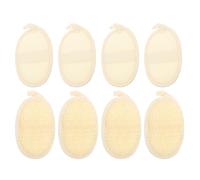 VICASKY 8 pièces Éponge Loofah Naturelle Exfoliante pour Corps et Visage Ovales Loofah pour Accessoire de Gommage Antioxydant pour Femme et Homme Nettoyage Profond et Soin Complet