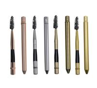 VICASKY 8 Pièces Outils de Maquillage pour Cils Brosse à Mascara avec Tubes de Rangement Set Pratique Or et Rose pour Maquillage des Yeux
