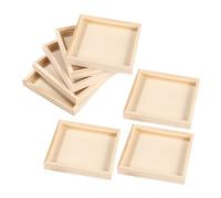 VICASKY 8 pièces Plateau Bois Stable pour Puzzle Organisateur Portable pour Cubes et Casse-têtes Bois pour Maison et Voyage