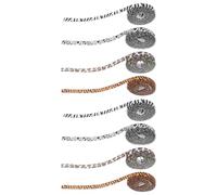 VICASKY 8 Pièces Ruban Décoratif en Polyester à Imprimé Animalier Tigre Zèbre Vache Girafe, 1 Cm X 4,5 M, Facile à Nouer et Résistant, pour Couronnes et Bricolage Festif