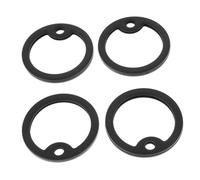 VICASKY 8 Pièces Silencieux Plaques Identité Chien Silicone Rond Résistant Lot Protection pour Étiquette Nominative Animal Compagnie