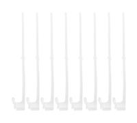 VICASKY 8 Pièces Support de Mât de Drapeau en Plastique Blanc pour Voiture Clip de Fixation Sécurisé et Stable, pour Parades et Mariages en Extérieur
