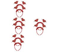 VICASKY 8 Pièces Tête Cœur Rouge pour Fête Saint Valentin Accessoire Cheveux Adorable pour Filles et Couples Décoration pour et Festivals