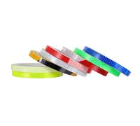 VICASKY 8 Rouleaux Autocollants Réfléchissants, PVC Résistant | Adhérence sur Presque Toute Surface, Usage Extérieur, Motif Fluorescent, pour Circulation à Faible Lumière