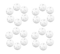VICASKY 80 pièces Balles Blanches à Insérer pour Jouets Garçon Fille Grelot Plastique Léger pour Éveil Sensoriel Jouets DIY Hochets à Couinement pour Poupées et Animaux Peluche