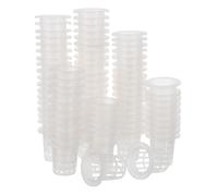 VICASKY 80 Pièces Hydroponic Net Baskets Small Mesh Planting Pots for Soilless Culture Root Health Water Saving Compact Design for Indoor Outdoor Gardening