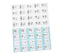 VICASKY 80 Pièces Music Note Flash Cards for Portable Music Theory Learning Tools for Piano Violin Durable Rhythm and Notation Cards to Enhance Musical Skills