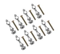 VICASKY 8pièces Barreaux -Corps Connecteurs Angle Embouts De Poteau Métallique pour Terrasse Supports De Clôture Connexion De Main Courante Capuchon -Corps