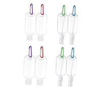 VICASKY 8pièces Bouteille de Voyage Étanche avec Fermoir Contenant de Voyage pour Lotion Cosmétique Shampoing Soin du Visage