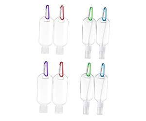 VICASKY 8pièces Bouteille de Voyage Étanche avec Fermoir Contenant de Voyage pour Lotion Cosmétique Shampoing Soin du Visage